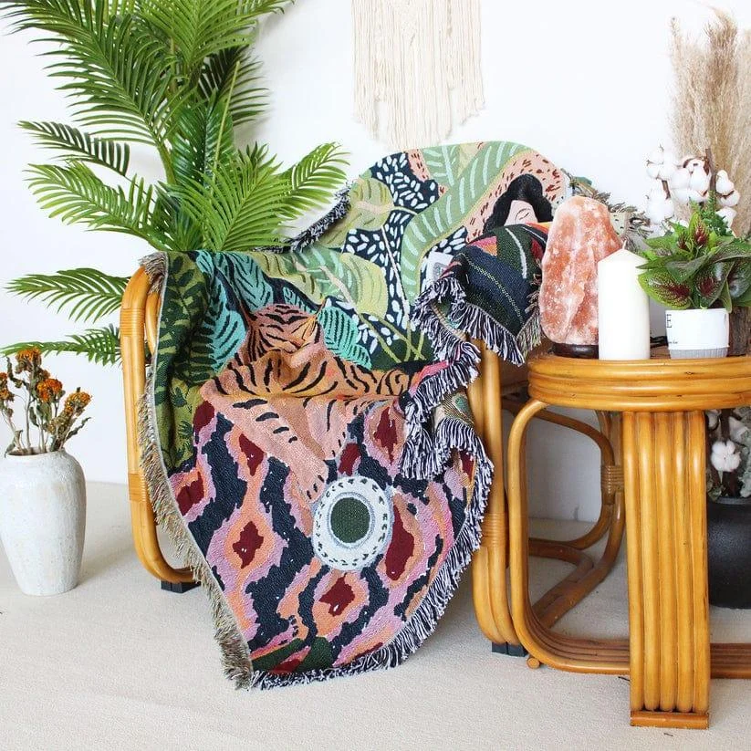 Into the Jungle Throw Blanket - Glova