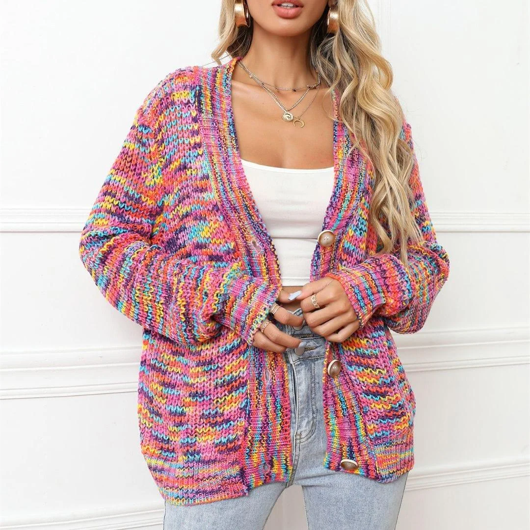 Iridiana Multicolor Cardigan - Glova