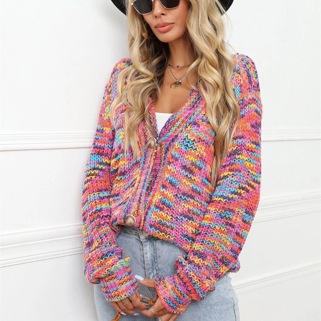 Iridiana Multicolor Cardigan - Glova