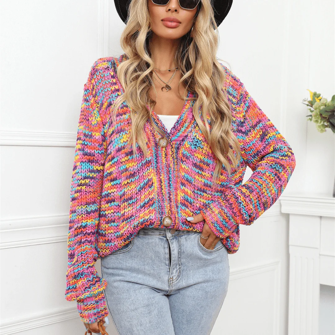 Iridiana Multicolor Cardigan - Glova