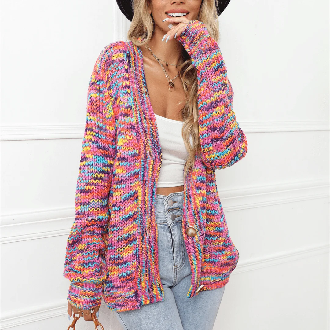 Iridiana Multicolor Cardigan - Glova