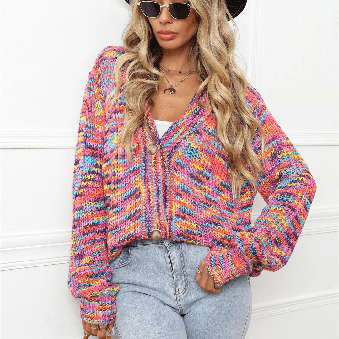 Iridiana Multicolor Cardigan - Glova