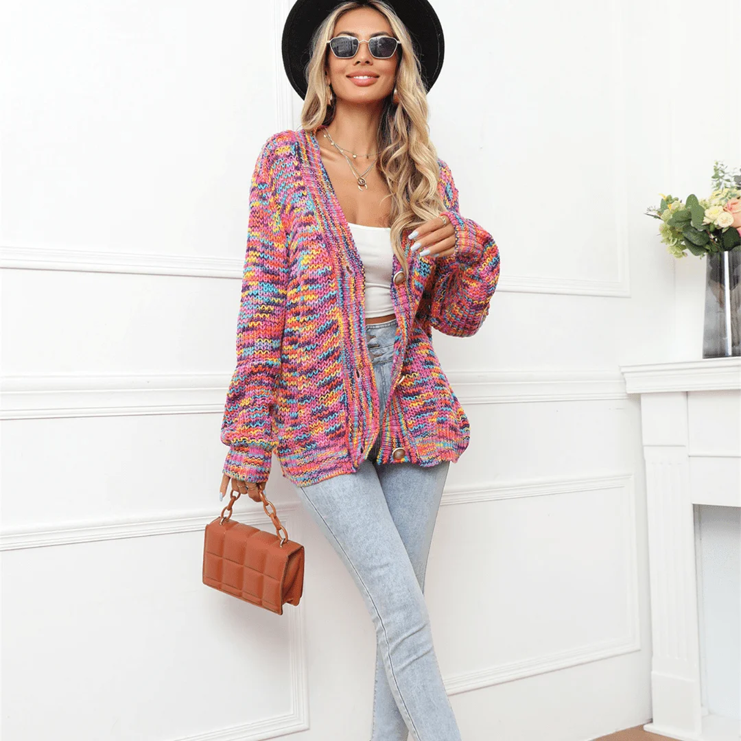 Iridiana Multicolor Cardigan - Glova