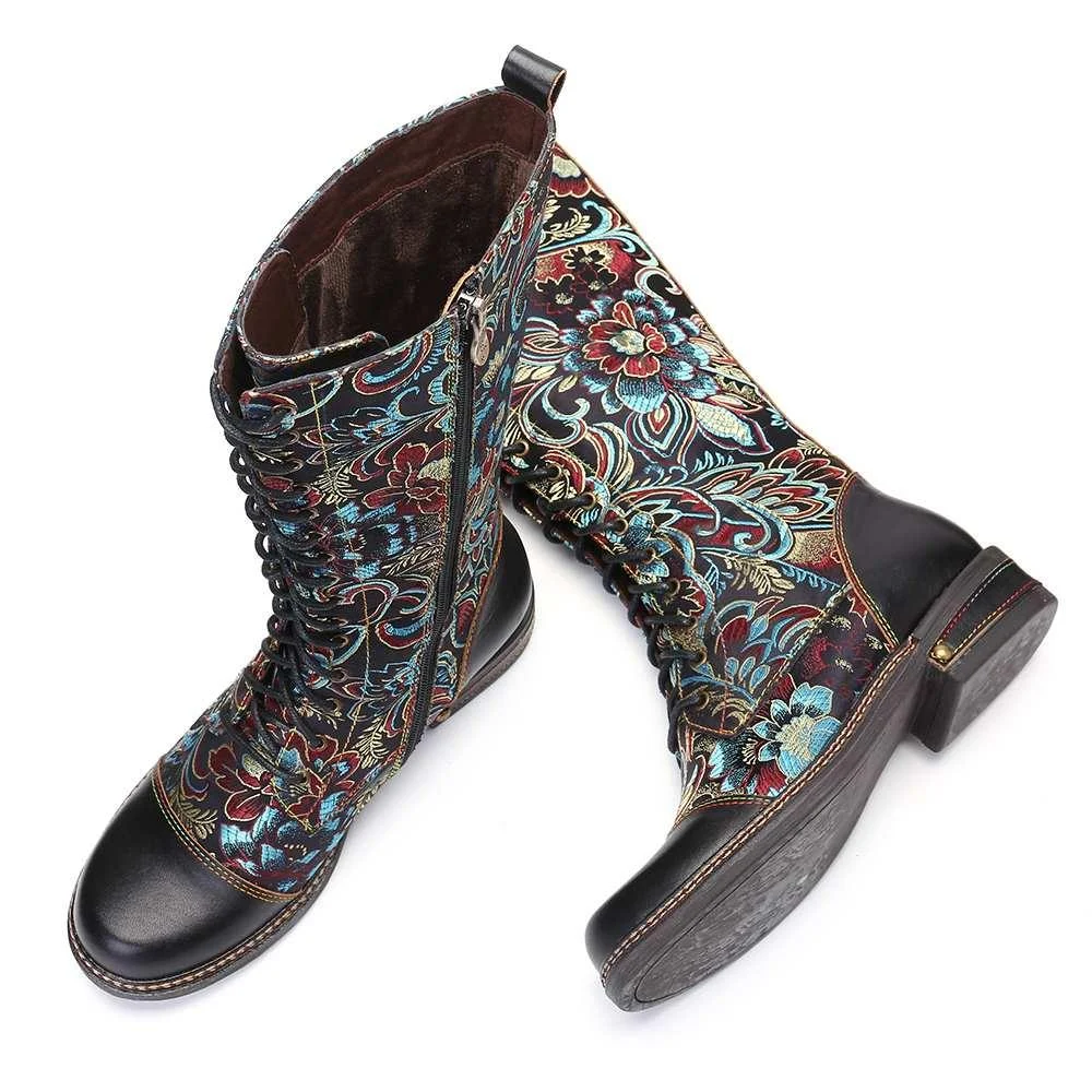 Iris Floral Boots - Glova