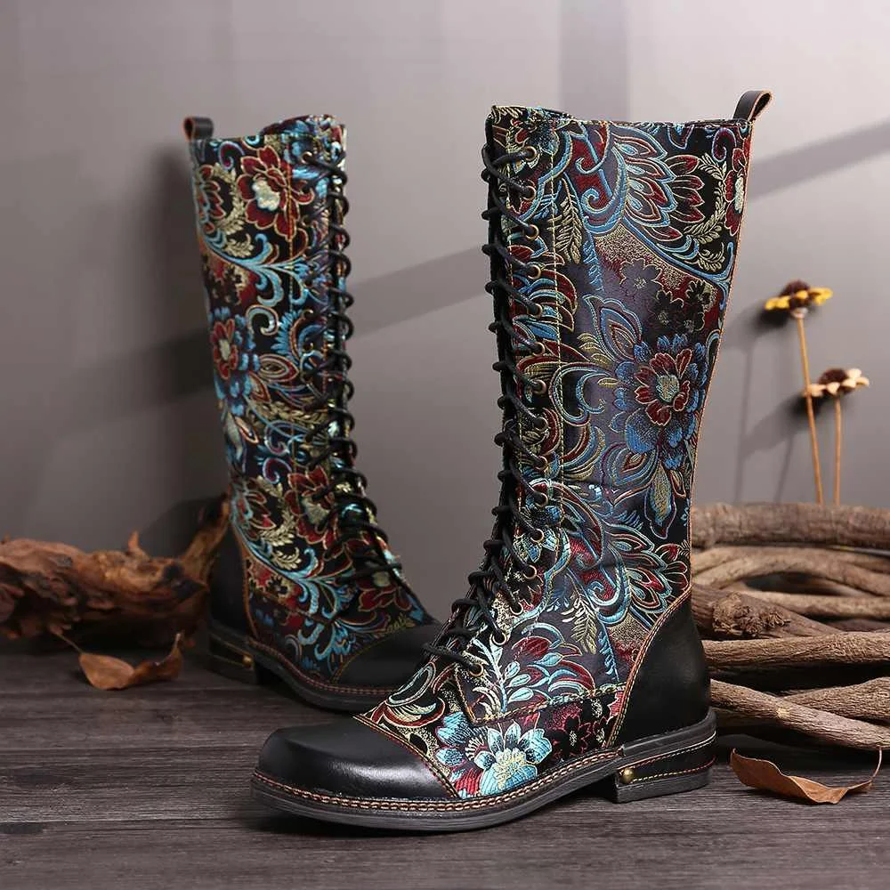 Iris Floral Boots - Glova