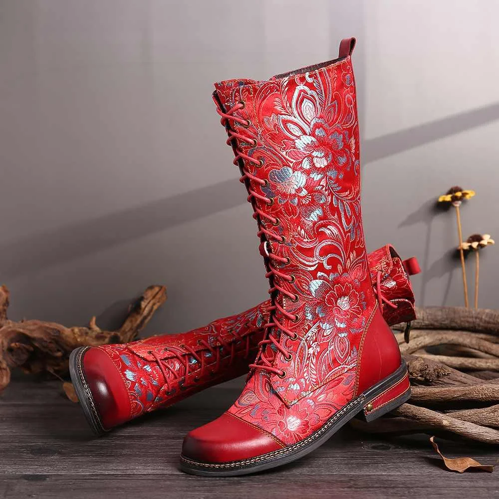 Iris Floral Boots - Glova