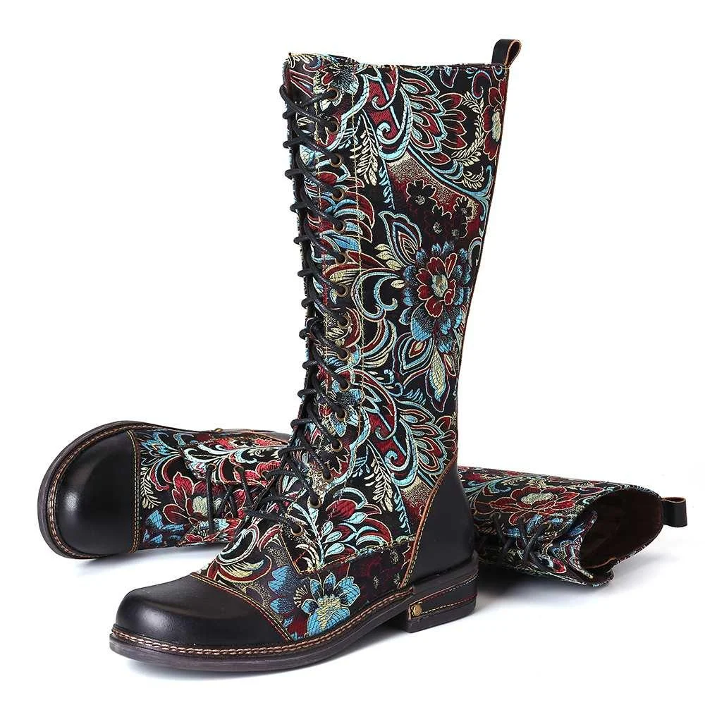 Iris Floral Boots - Glova