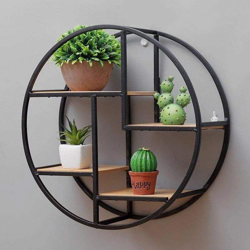 Iron Circular Wall Shelf - Glova