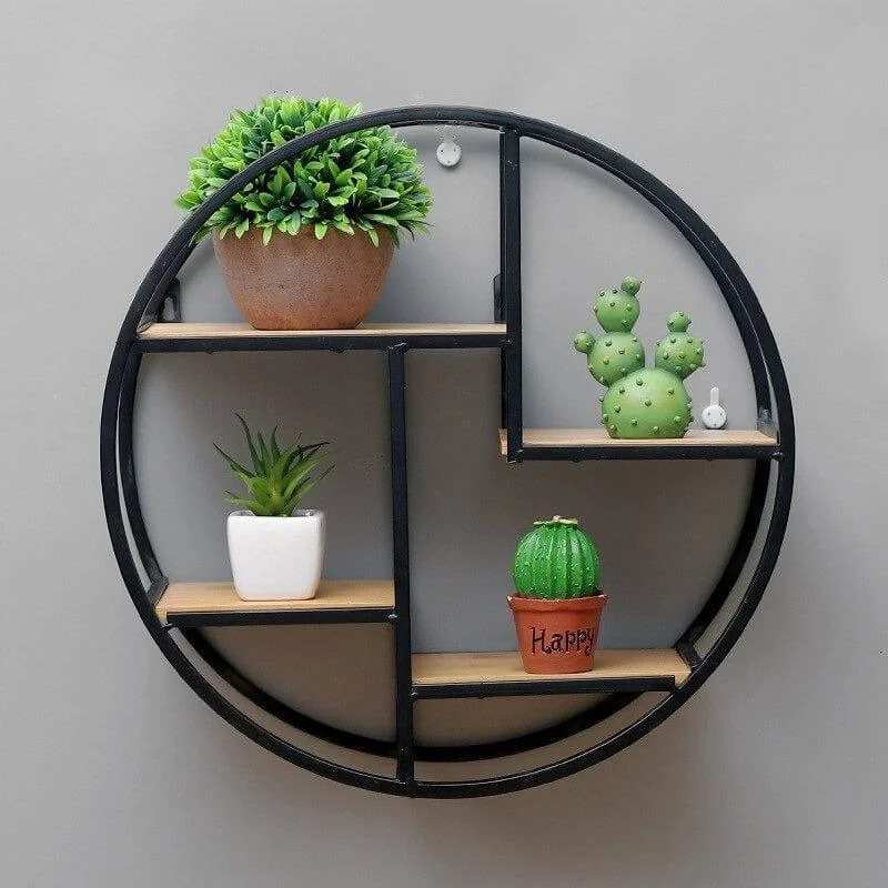 Iron Circular Wall Shelf - Glova