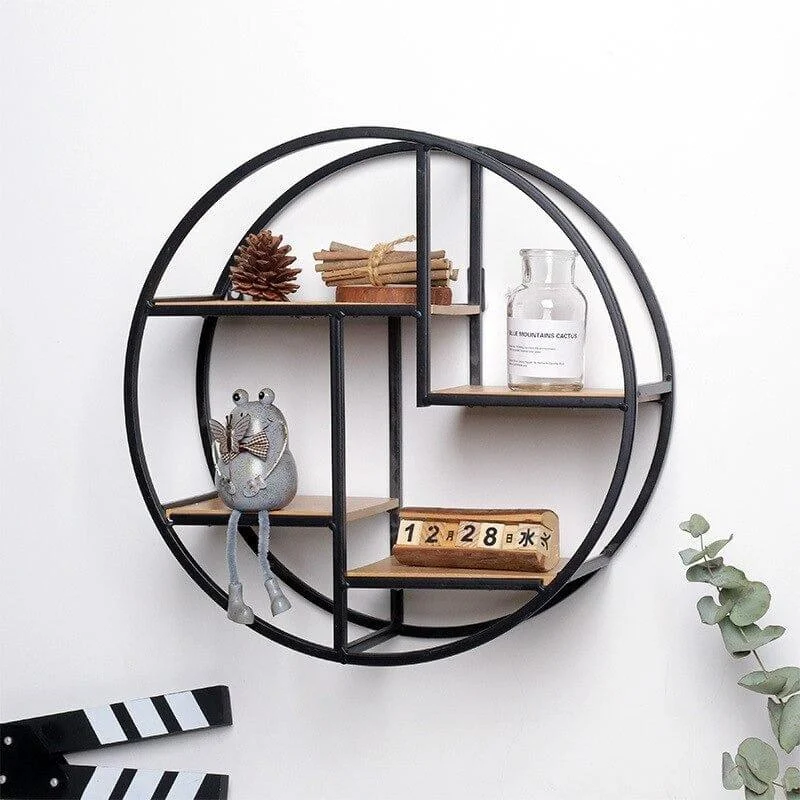 Iron Circular Wall Shelf - Glova