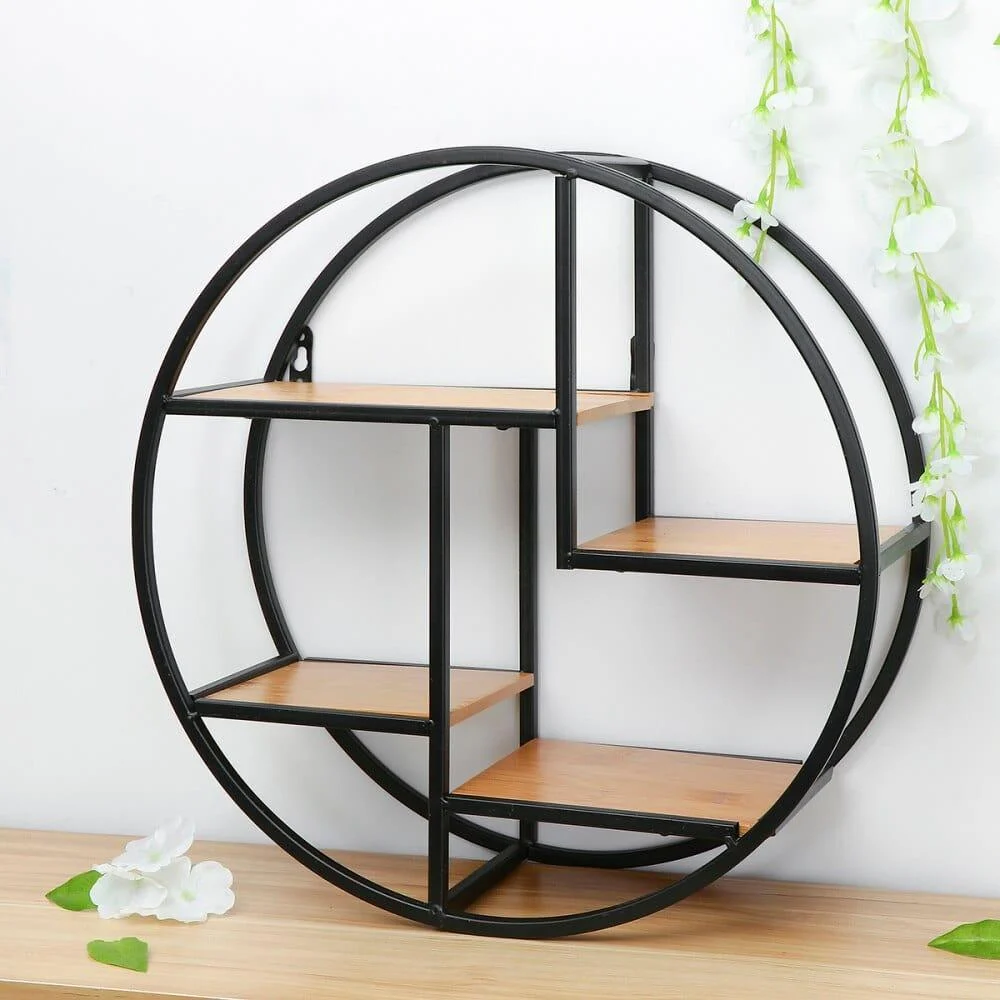 Iron Circular Wall Shelf - Glova