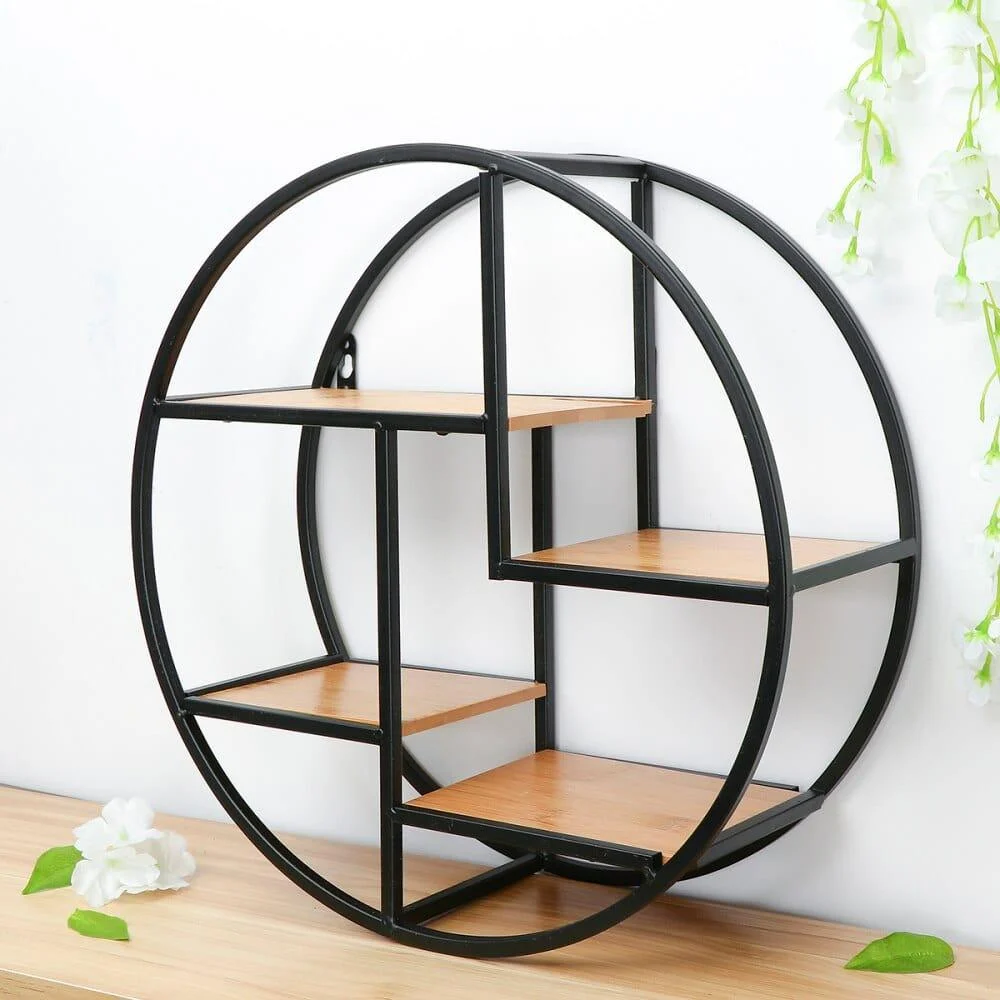 Iron Circular Wall Shelf - Glova