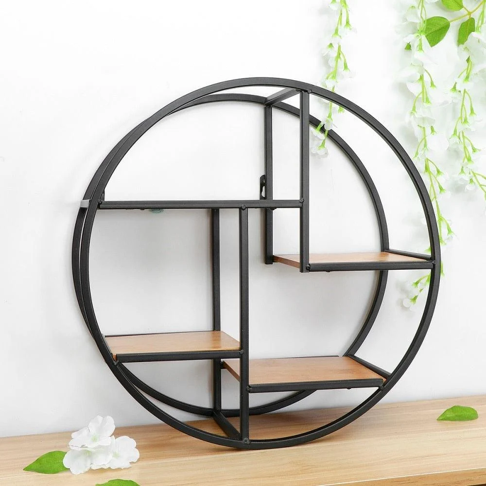 Iron Circular Wall Shelf - Glova