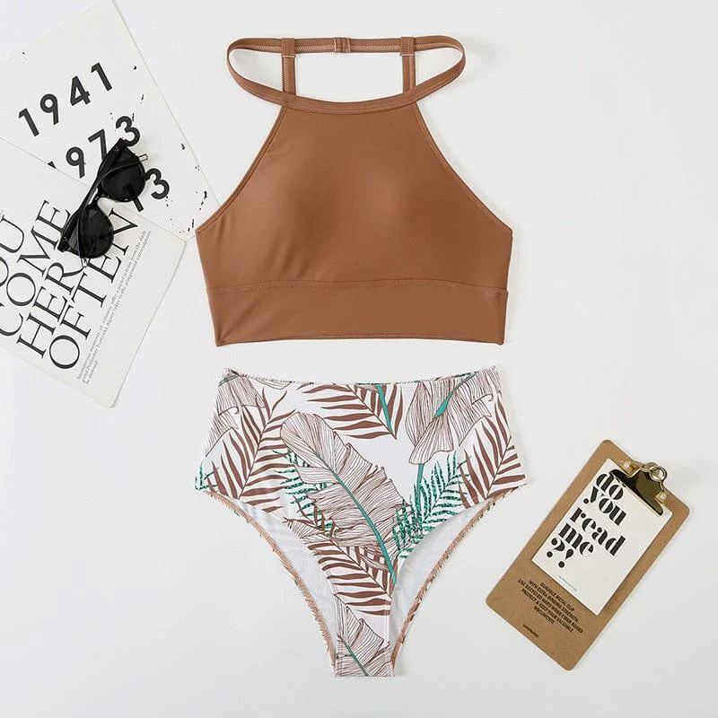 Island Bloom Tropical Print Bikini Set - Glova