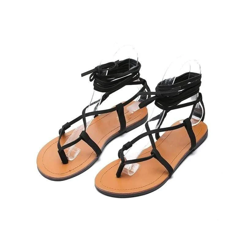 Janaina Lace Up Sandals - Glova