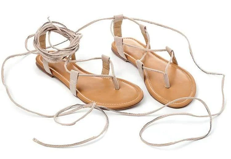 Janaina Lace Up Sandals - Glova