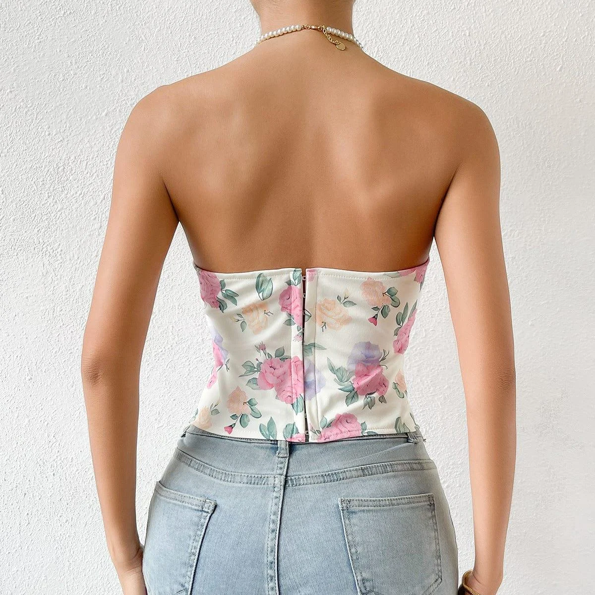 Jessamine Corset Crop Top - Glova