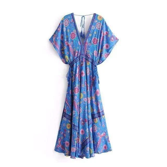 JETTA Maxi Dress - Blue - Glova