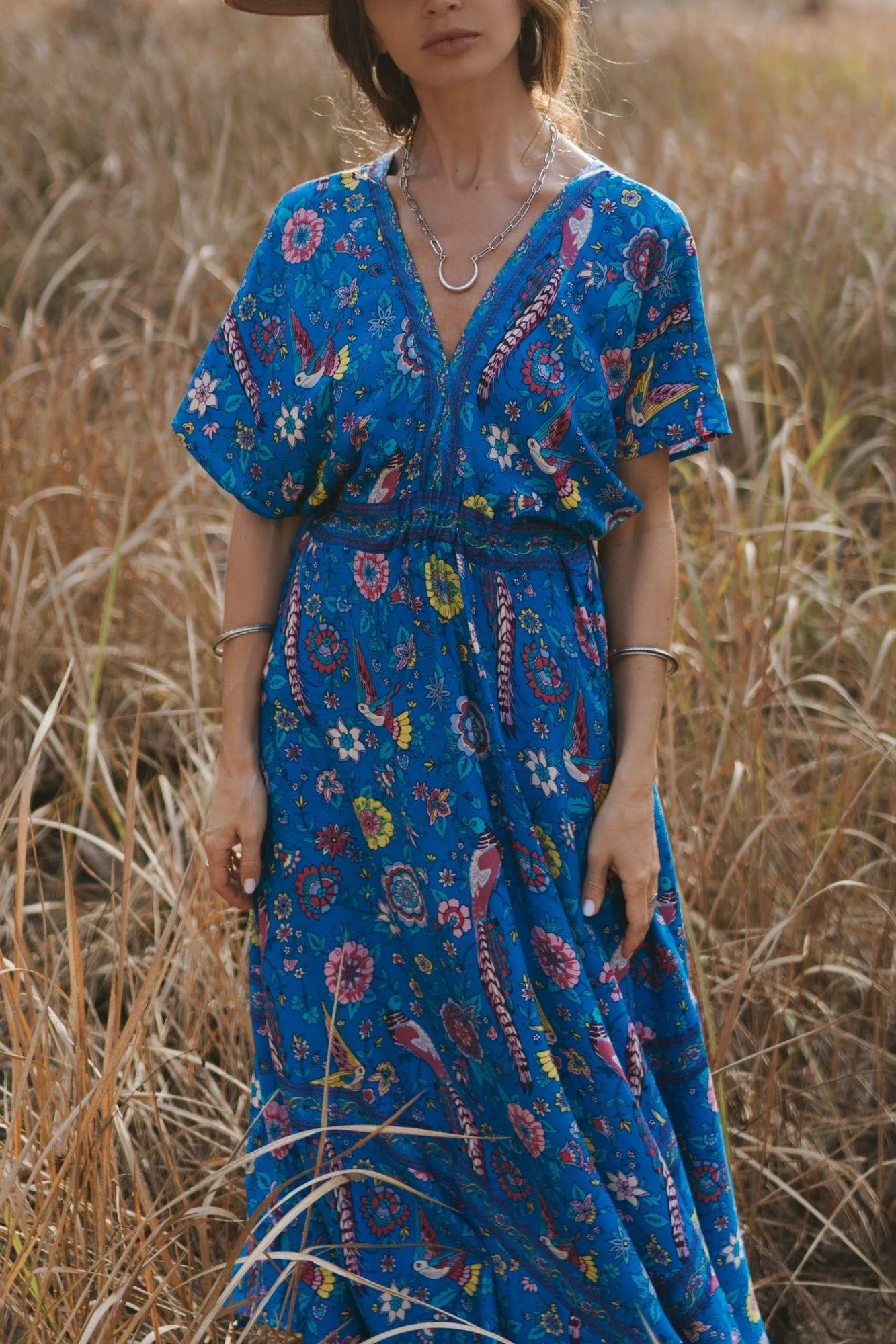 JETTA Maxi Dress - Blue - Glova