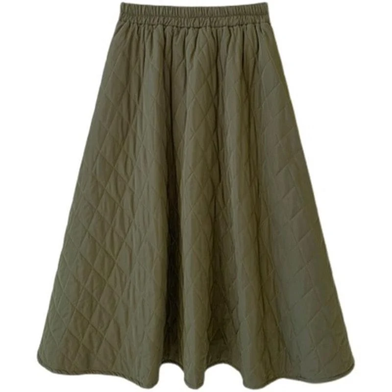 Jillian Quilted Casual Flare Skirts - 4 Colors - Glova