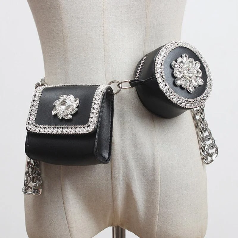 Joelle Embellished Fanny Belt / Shoulder Bags - 2 Styles - Glova