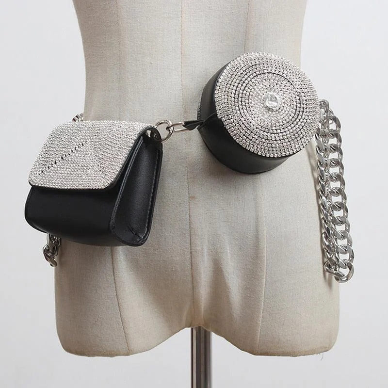 Joelle Embellished Fanny Belt / Shoulder Bags - 2 Styles - Glova