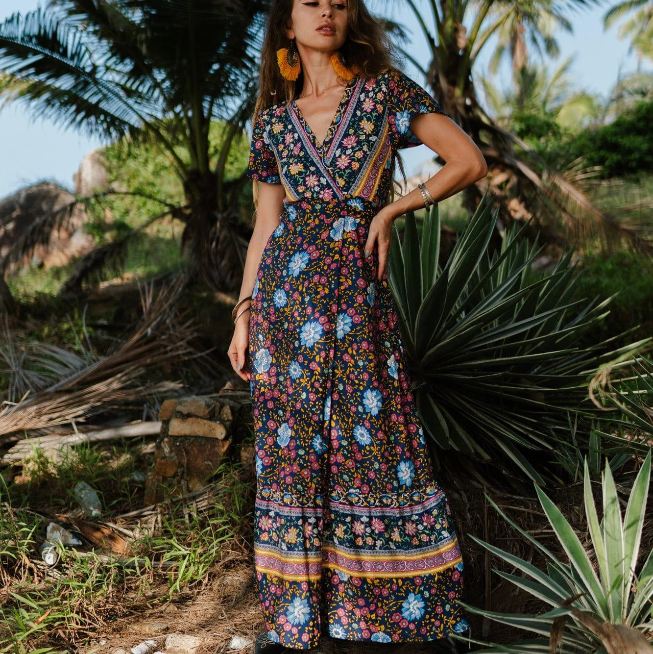 Joseph Bohemian Wrap Maxi Dress - Glova