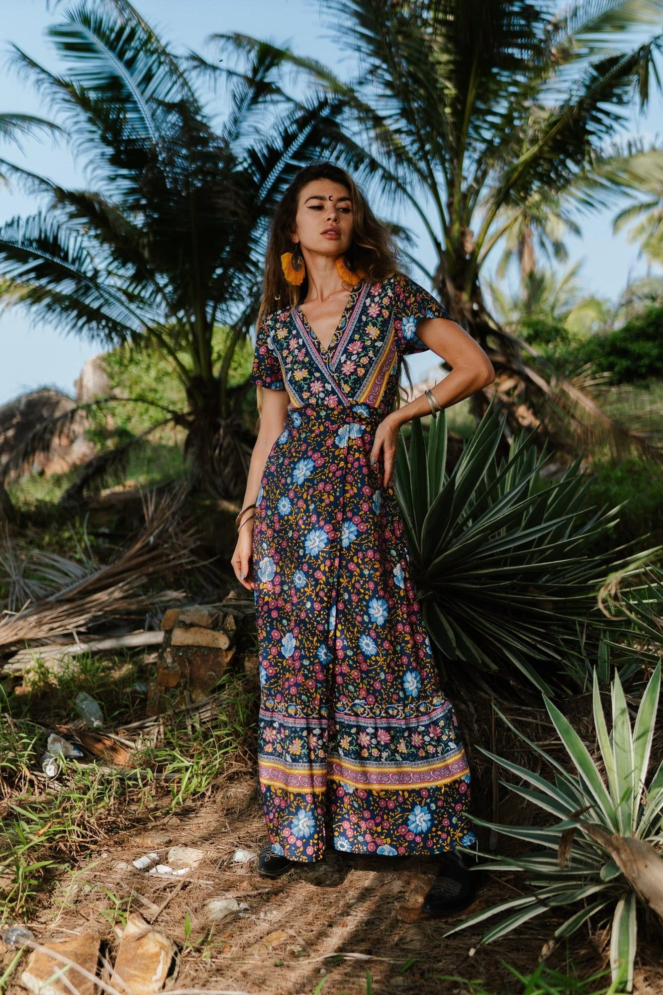 Joseph Bohemian Wrap Maxi Dress - Glova