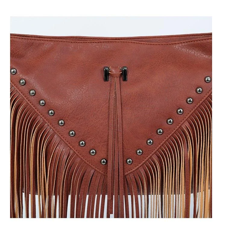 Josette Fringe Crossbody Bag - Glova