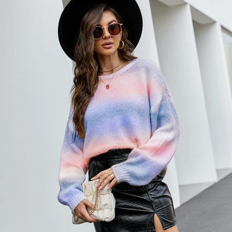 Journee Ombre Knitted Sweater - Glova