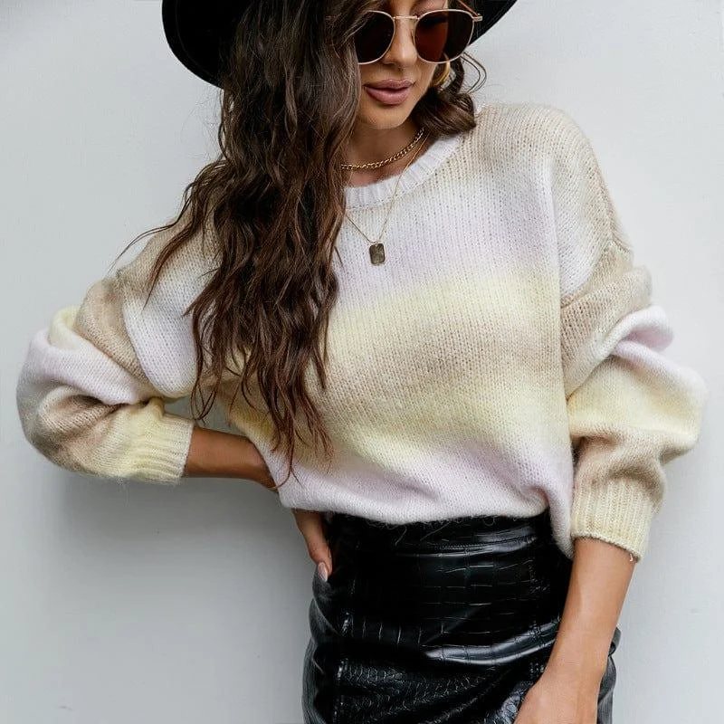 Journee Ombre Knitted Sweater - Glova