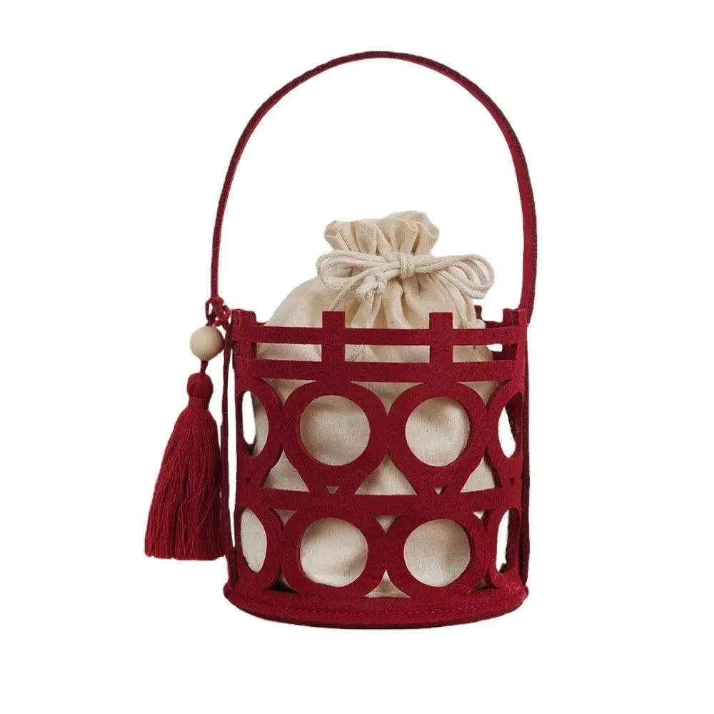 Juliana Red Mini Bucket Totes - Glova