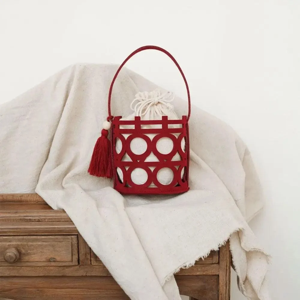 Juliana Red Mini Bucket Totes - Glova