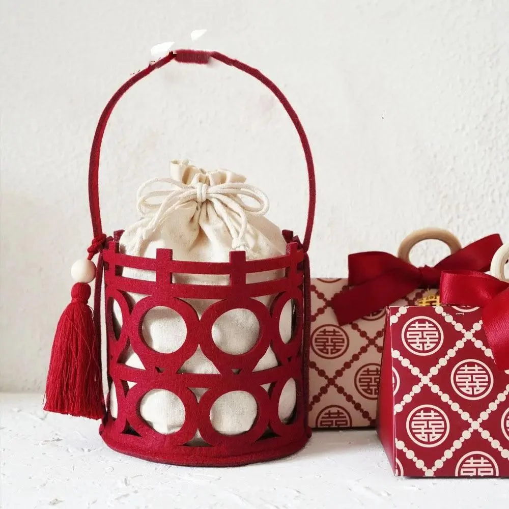 Juliana Red Mini Bucket Totes - Glova