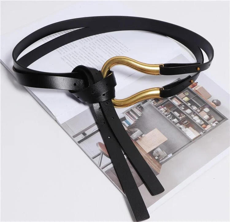 Jumbo U Shaped Leather Tassel Belts - 7 Colors - Glova