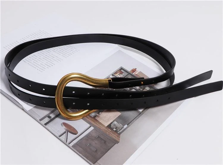 Jumbo U Shaped Leather Tassel Belts - 7 Colors - Glova