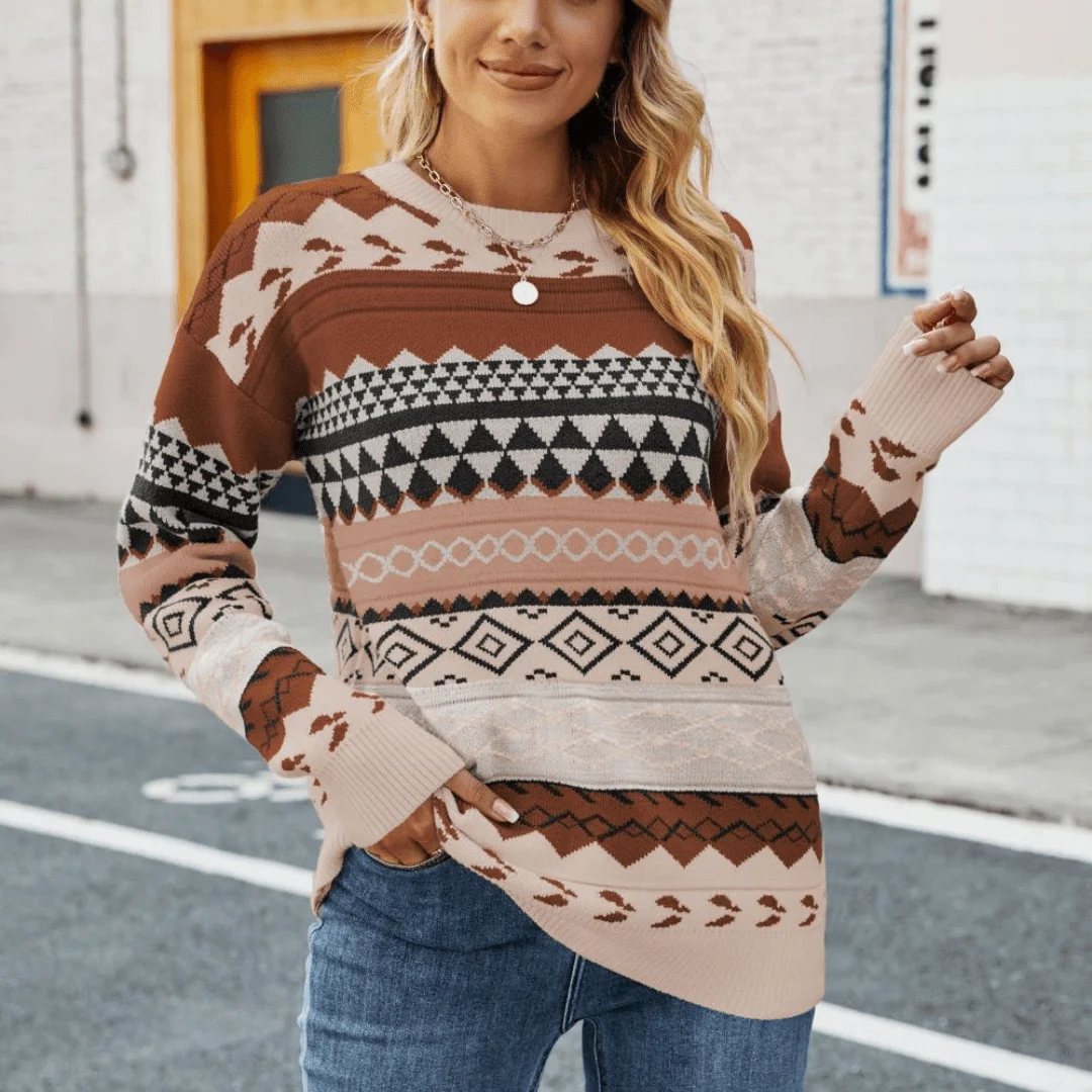 Juneau Geometric Sweater - Glova