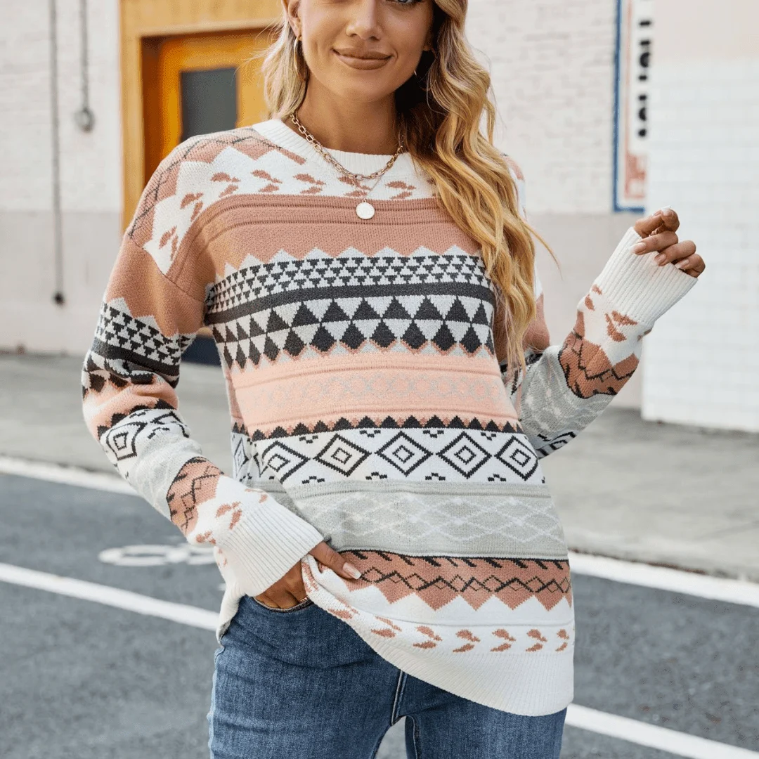 Juneau Geometric Sweater - Glova