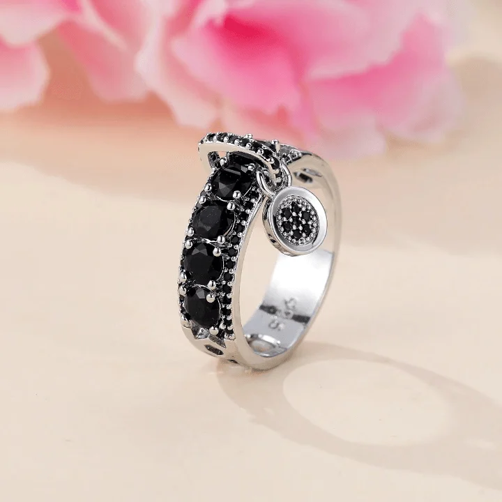 Juniper Luxe CZ Rhinestone Charm Rings - Glova