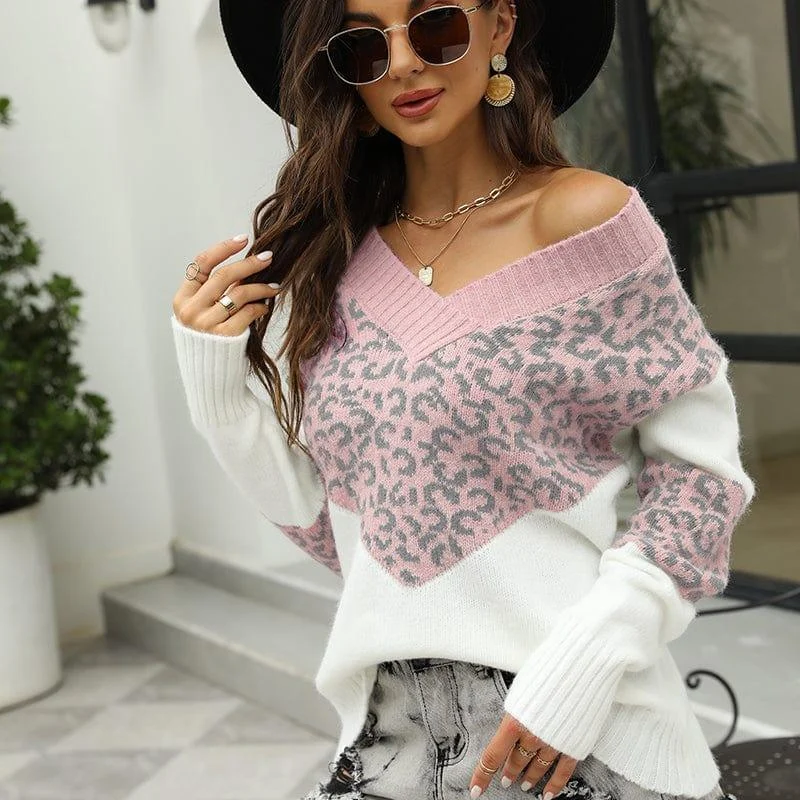 Juno Animal Print Sweater - Glova