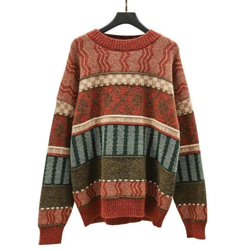 Kalea Retro Knitted Sweater - Glova