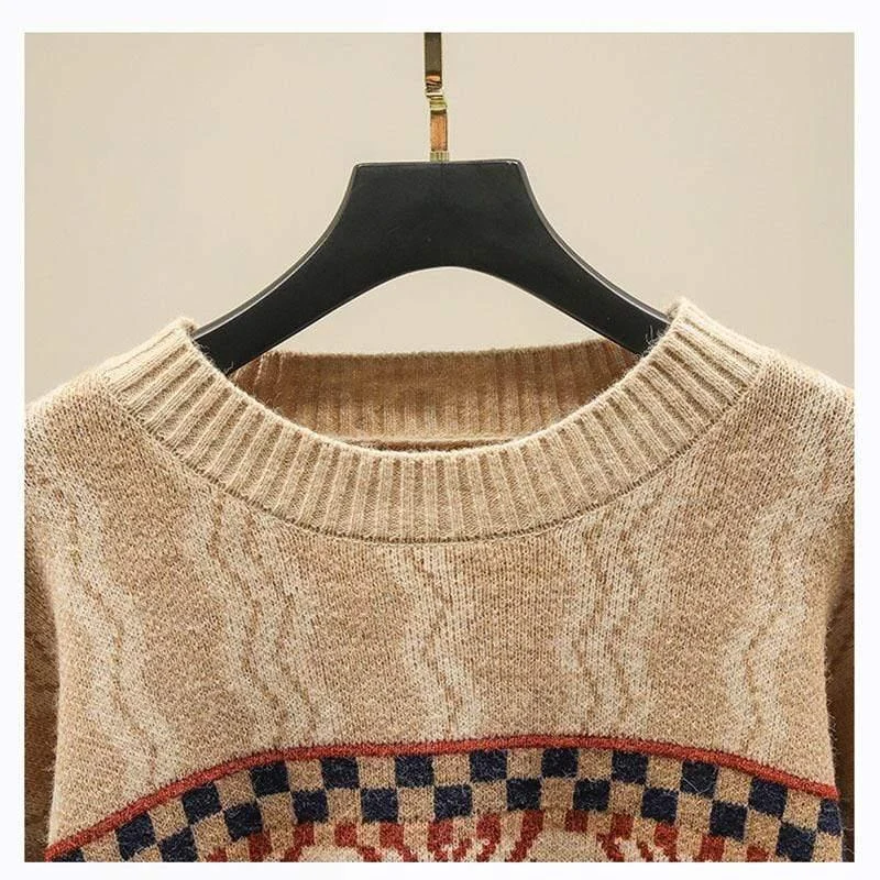 Kalea Retro Knitted Sweater - Glova