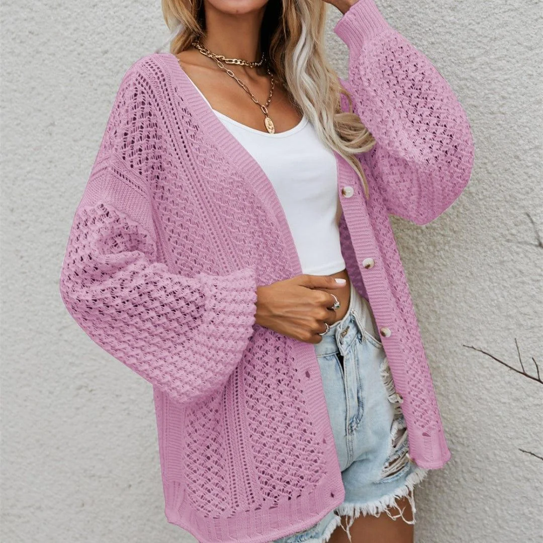 Kali Loose Knitted Cardigan - Glova