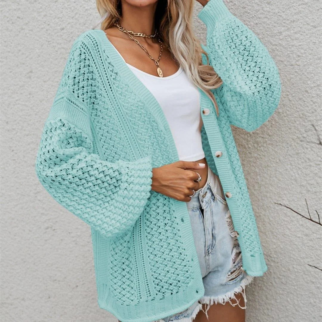 Kali Loose Knitted Cardigan - Glova