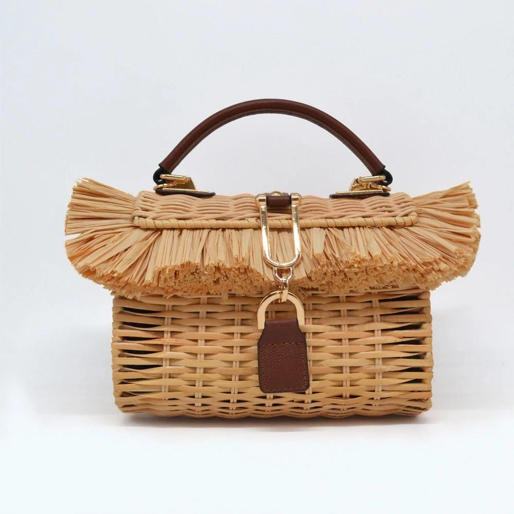 Kamari Straw Raffia Handbags - 2 Colors - Glova