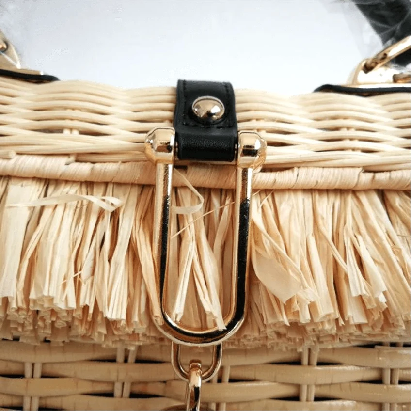 Kamari Straw Raffia Handbags - 2 Colors - Glova