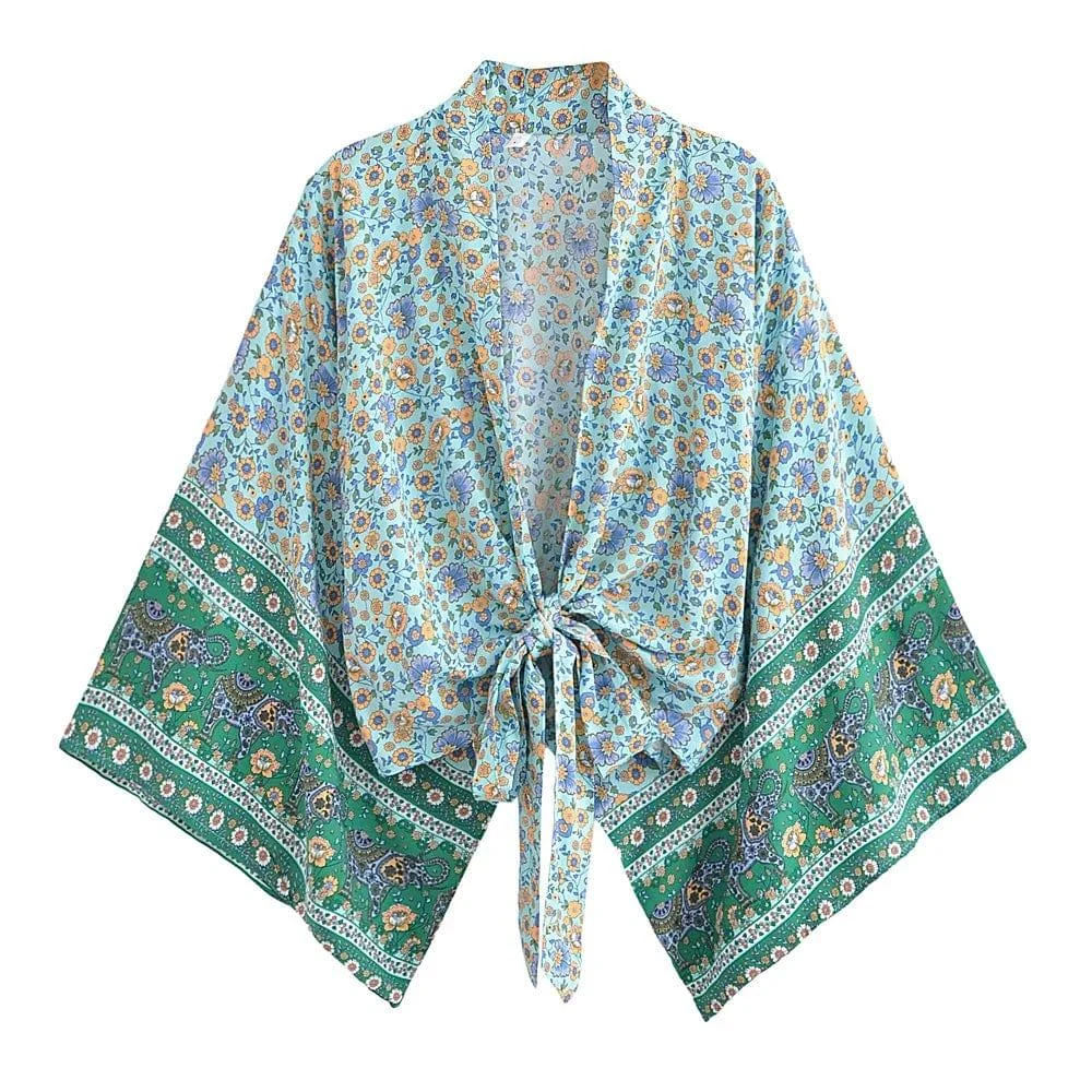 Karina Cropped Kimono - Glova