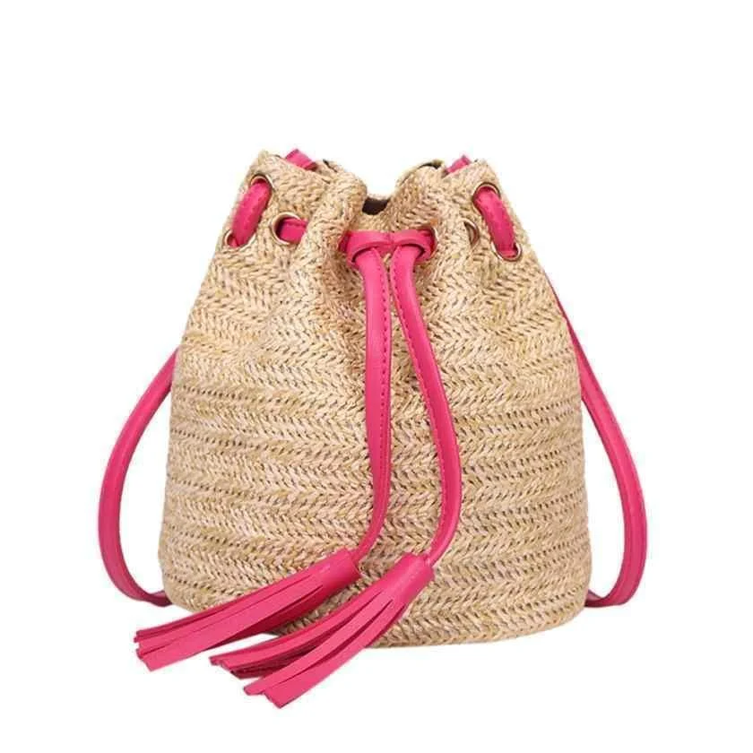 Kensly Straw Bucket Bag - Glova