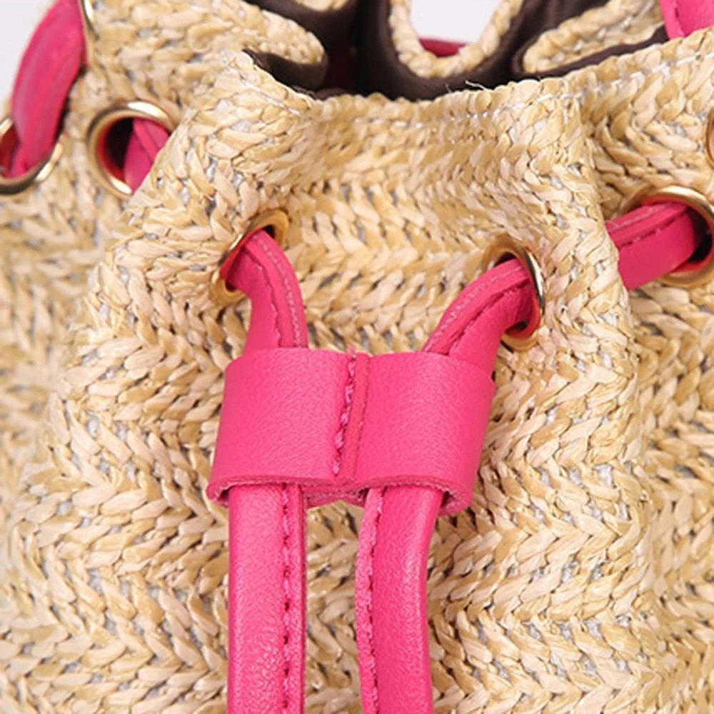 Kensly Straw Bucket Bag - Glova