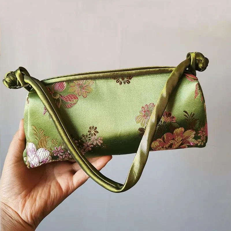 Kexin Silk Embroidery Cheongsam Mini Tote - Glova